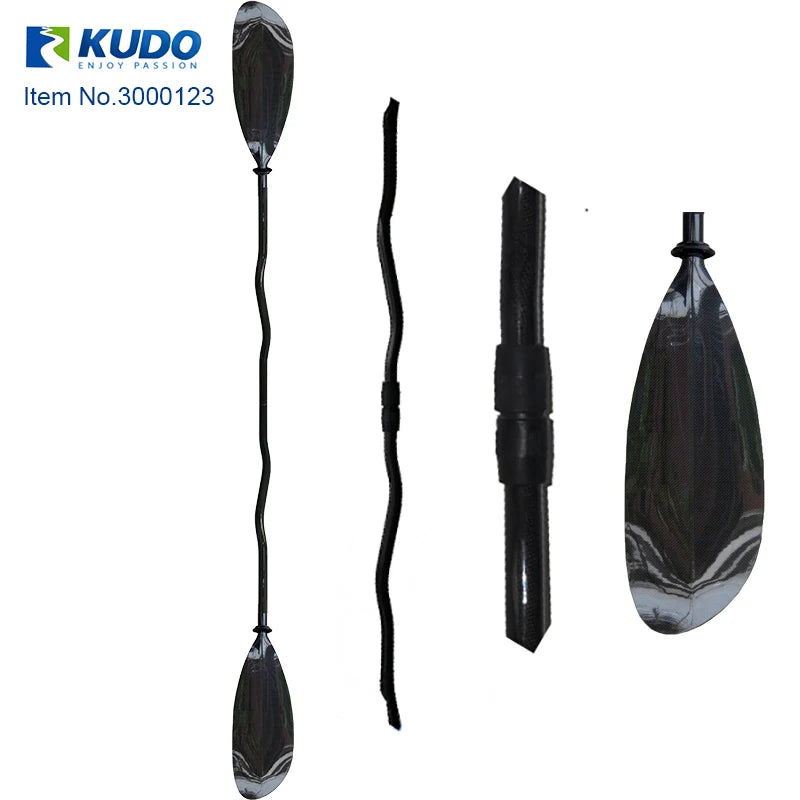 750g Bent Shaft Kayak Paddle For Inflatable Surfboard Lightweight Full Carbon Kayak Oars Adjust