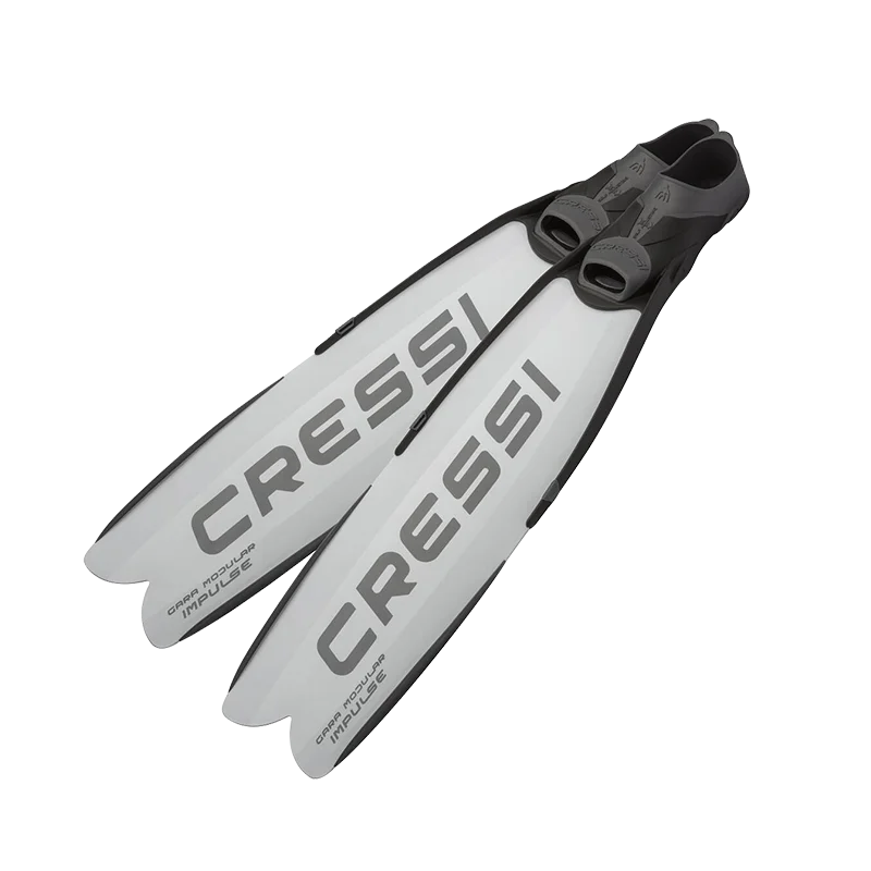 Cressi GARA MODULAR IMPULSE Free Diving Long Fins Professional changeable Blade Fins for Adults