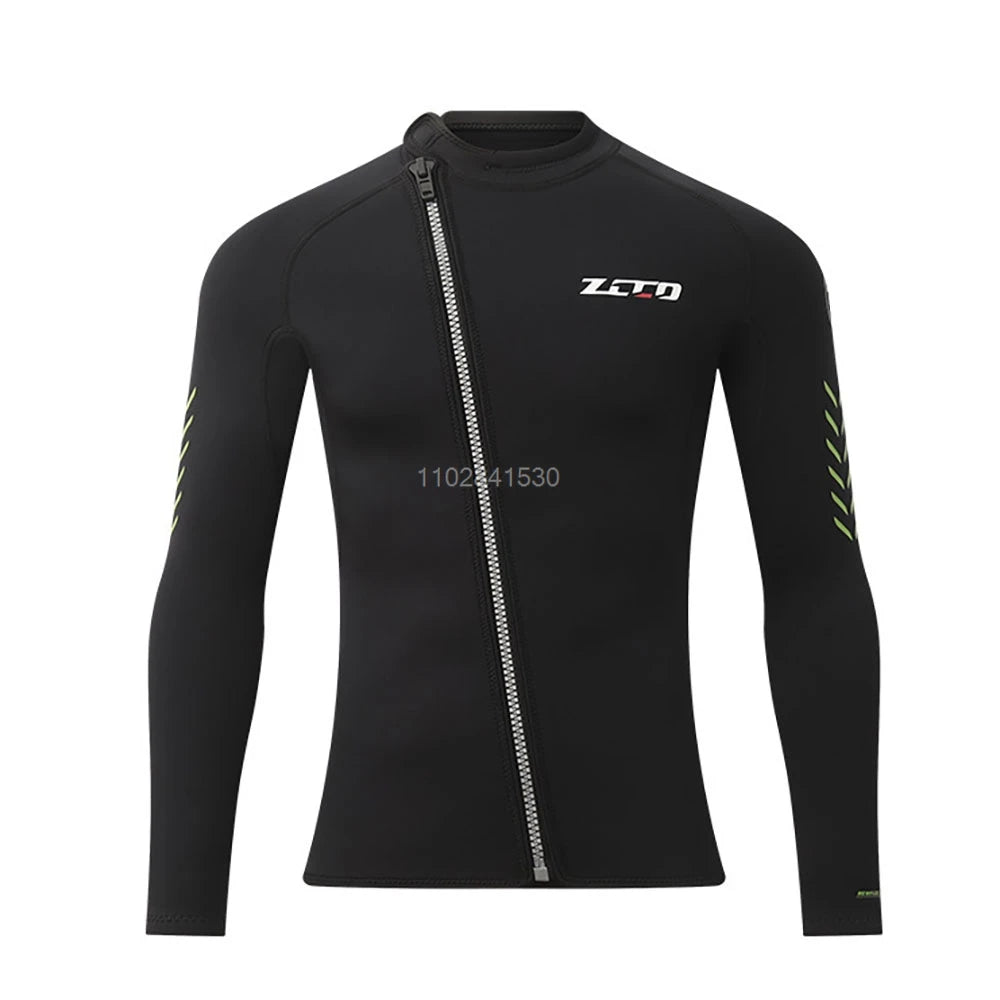 3mm Neoprene Wetsuit Women Men Split Diving Clothing Zipper Jacket Pants Swimwear Kayak Surfing