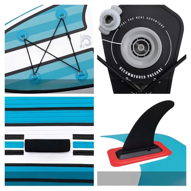 Inflatable Stand Up Paddle Board with 130kg Max Load - 295L Displacement & 10-15 PSI Pressure