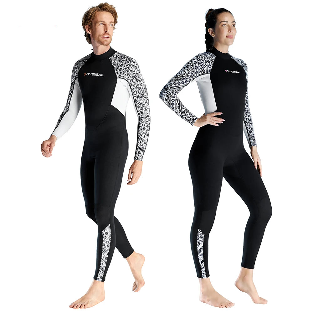 2/3MM Neoprene Wetsuit Full Body Women Men Diving Suit Scuba Snorkeling Surfing Water Sport Kee