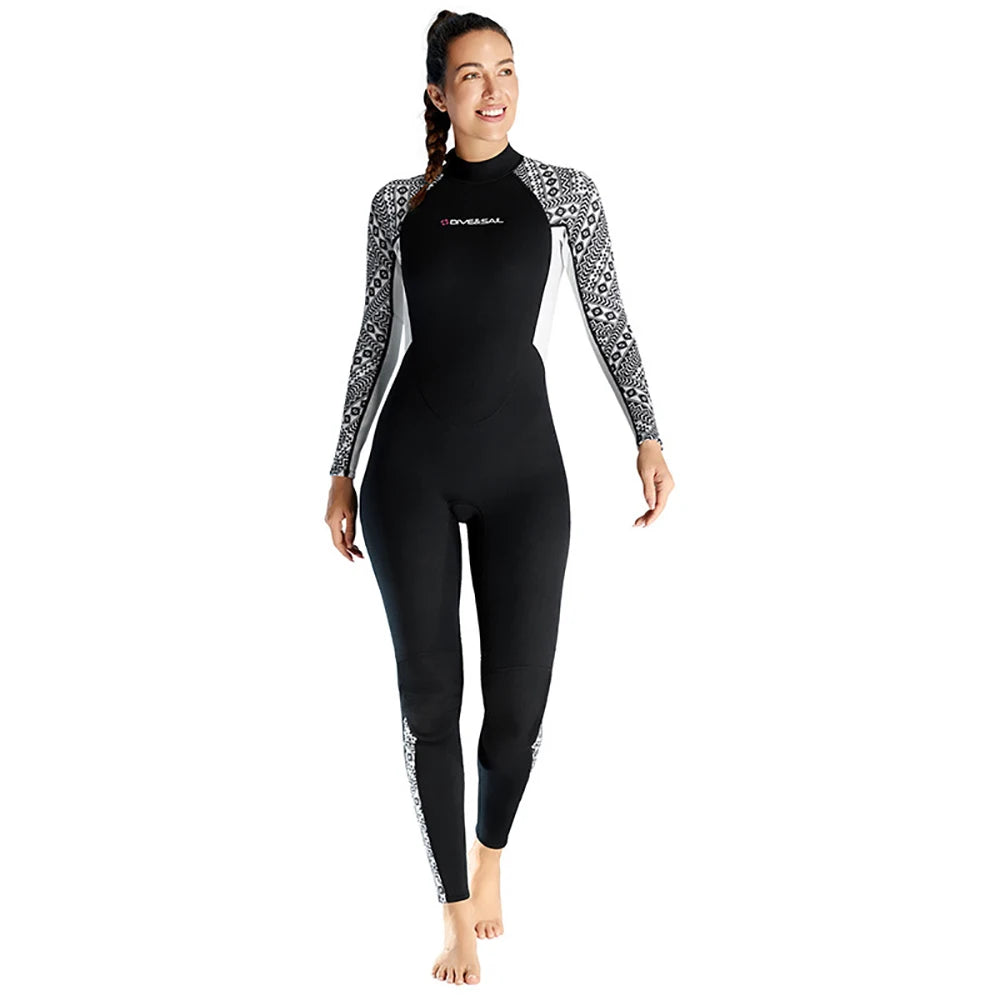 2/3MM Neoprene Wetsuit Full Body Women Men Diving Suit Scuba Snorkeling Surfing Water Sport Kee