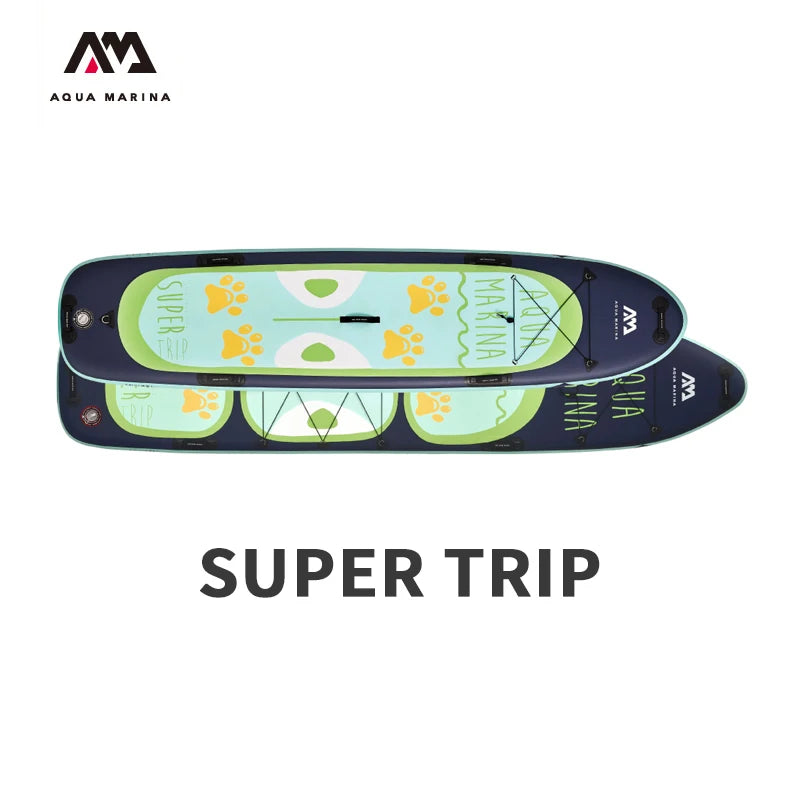 AQUA MARINA SUPER-TRIP Inflatable SUP Surf Board 4.2m/3.7m Large Size Stand Up Paddle Board Inf
