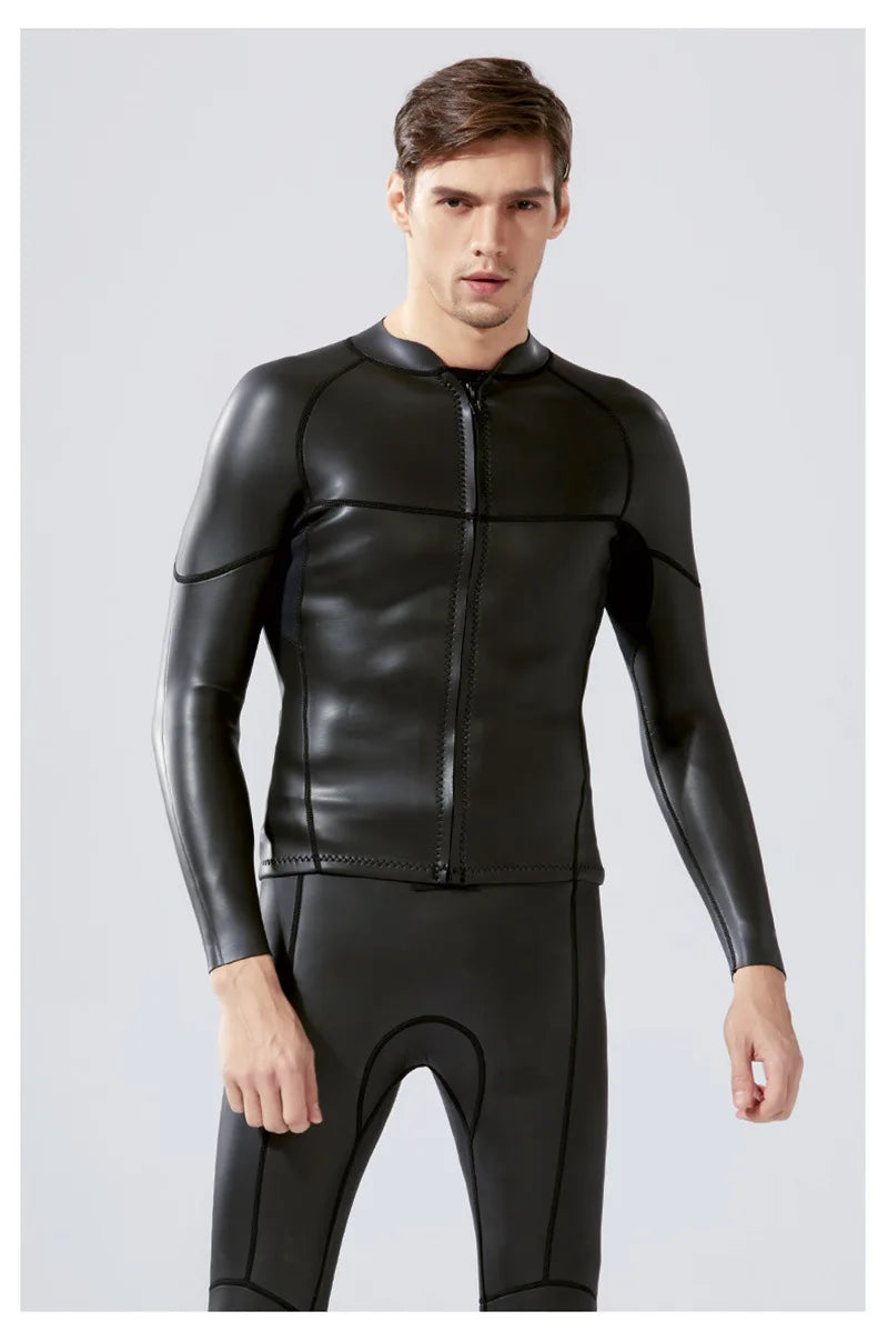 Smoothskin Triathlon Jacket Wetsuit Top front Zipper and Pants Sunscreen Surfing