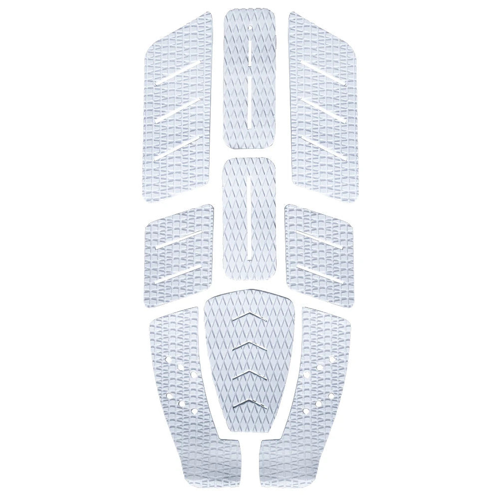 9pc/set Surf Traction Pad Surfboard Back Glue Footing Mat Paddleboard Foot Pad Premium Traction