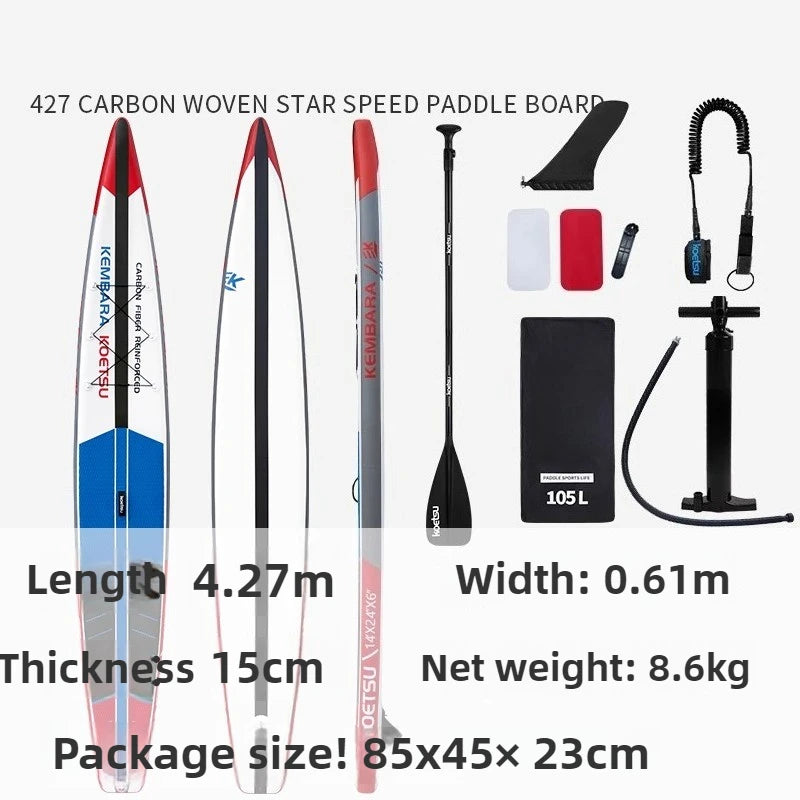 Inflatable Stand Up Paddle Board with 130kg Max Load - 295L Displacement & 10-15 PSI Pressure