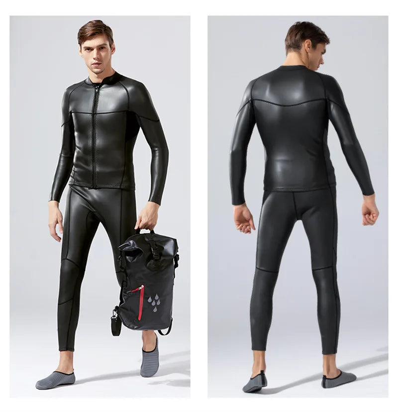 Smoothskin Triathlon Jacket Wetsuit Top front Zipper and Pants Sunscreen Surfing