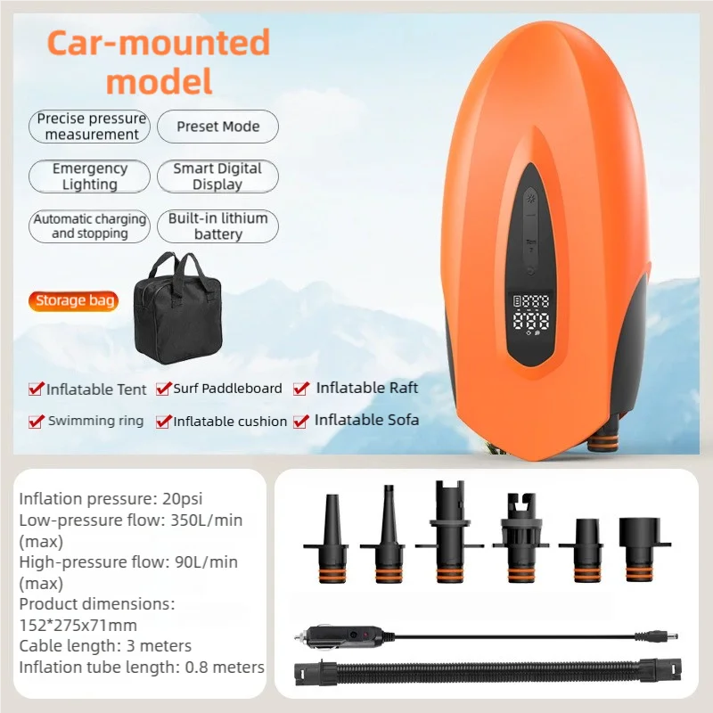 TINSOL 20PSI Paddle Board Inflatable Pump With Auto Shut Off Electric Air Pump Surfboard Board