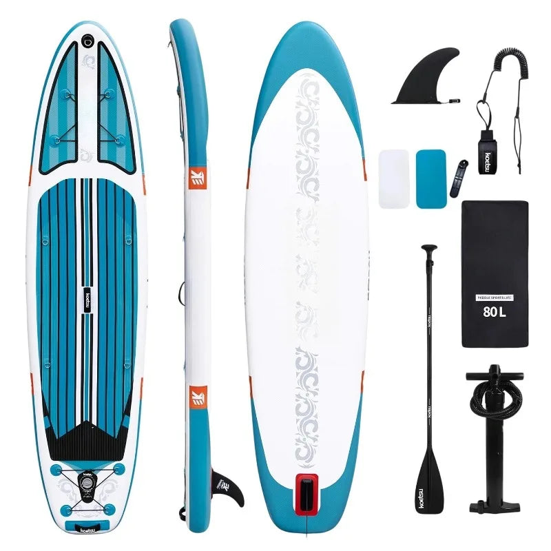 Inflatable Stand Up Paddle Board with 130kg Max Load - 295L Displacement & 10-15 PSI Pressure