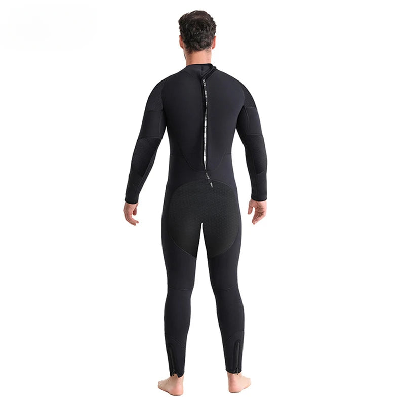 7mm Neoprene Men Wetsuits CR Ultra Elastic Long Sleeve Full Body Surfing Diving Wet Set Thicken