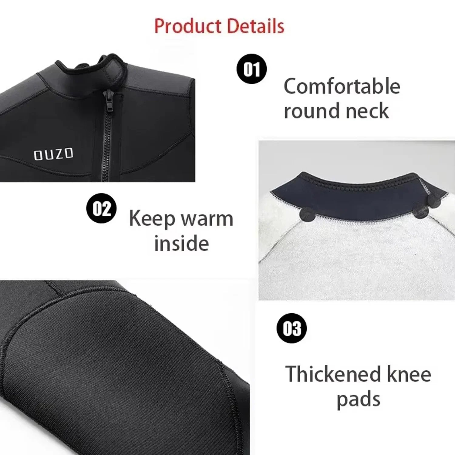 Titanium Coating Wetsuit Men Neoprene 5/3mm Jumpsuit Scuba Diving Suit Plush Lining Dive Winter