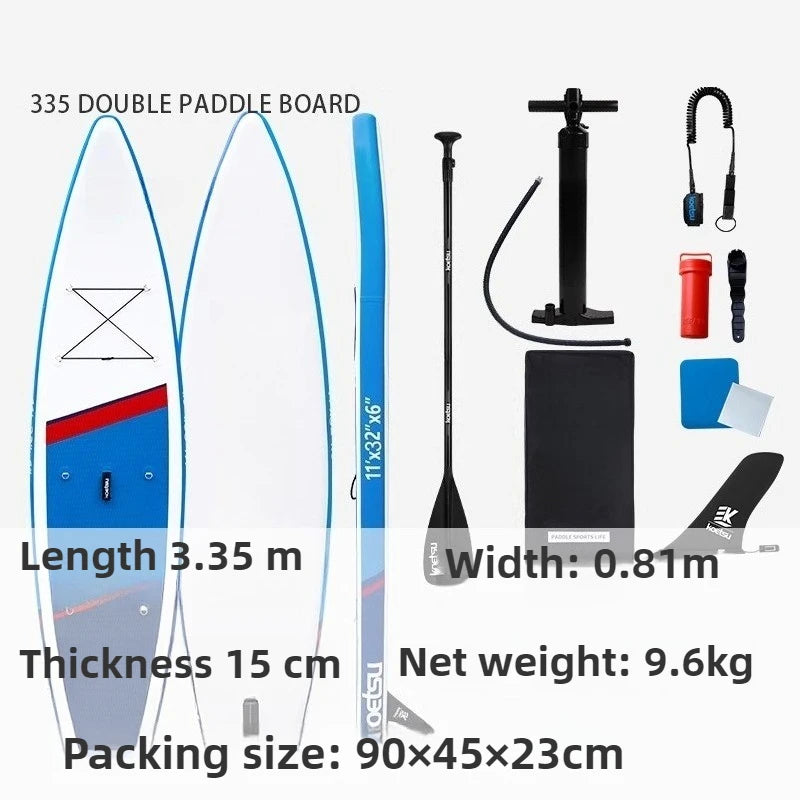 Inflatable Stand Up Paddle Board with 130kg Max Load - 295L Displacement & 10-15 PSI Pressure