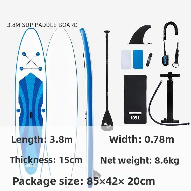 Inflatable Stand Up Paddle Board with 130kg Max Load - 295L Displacement & 10-15 PSI Pressure