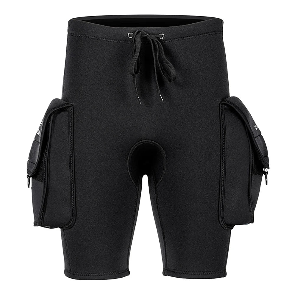 3mm Neoprene Wetsuit Tech Unisex Wetsuit Cargo Shorts D-Ring