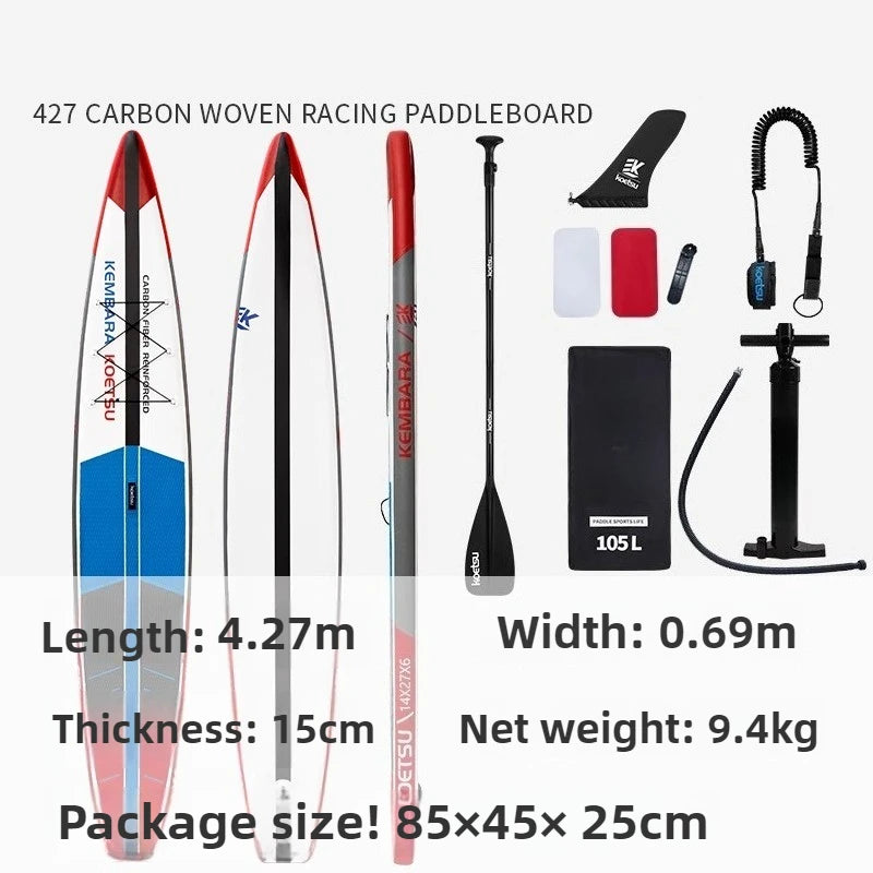 Inflatable Stand Up Paddle Board with 130kg Max Load - 295L Displacement & 10-15 PSI Pressure