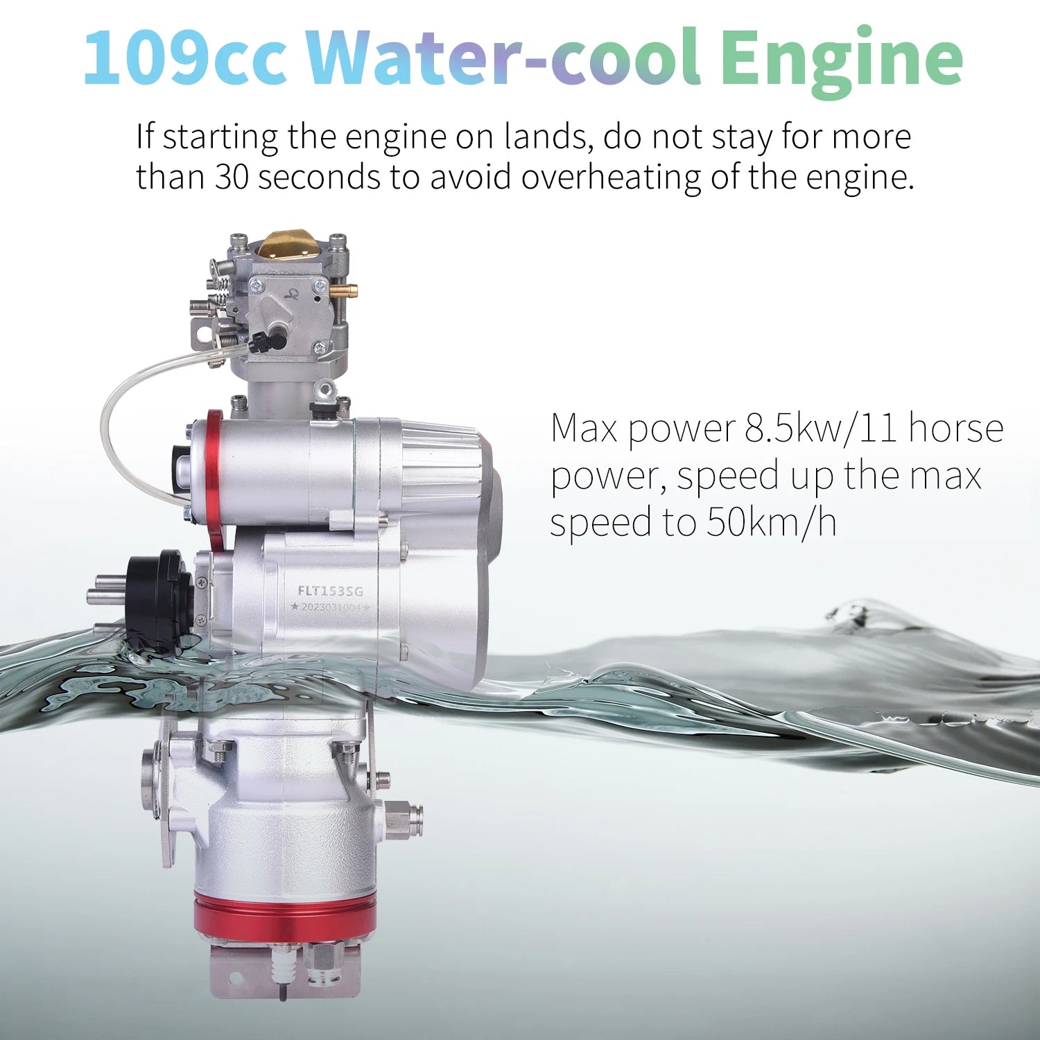 KOOTU Jet Surfboards Full Carbon Fiber Surfboards Fuel-powered surfboard 109cc Power Electric S