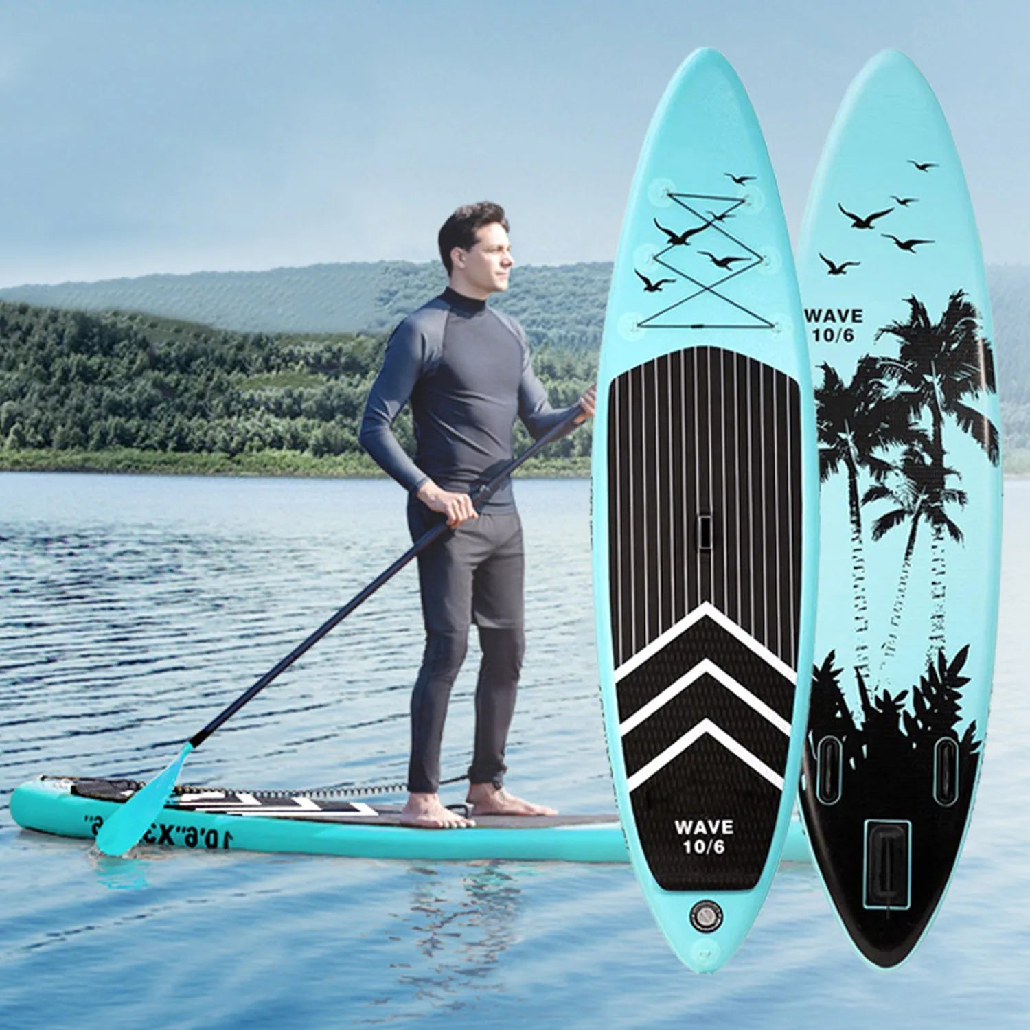 High Quality SUP Inflatable Stand-Up Paddle Board Package for Surfing and Boating Factory Price