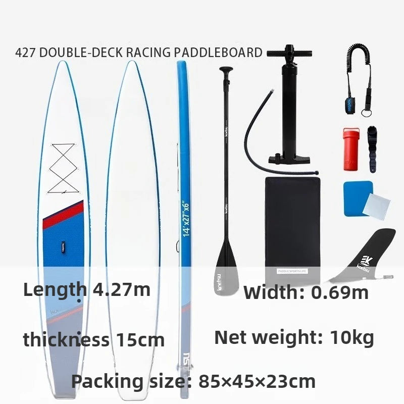 Inflatable Stand Up Paddle Board with 130kg Max Load - 295L Displacement & 10-15 PSI Pressure