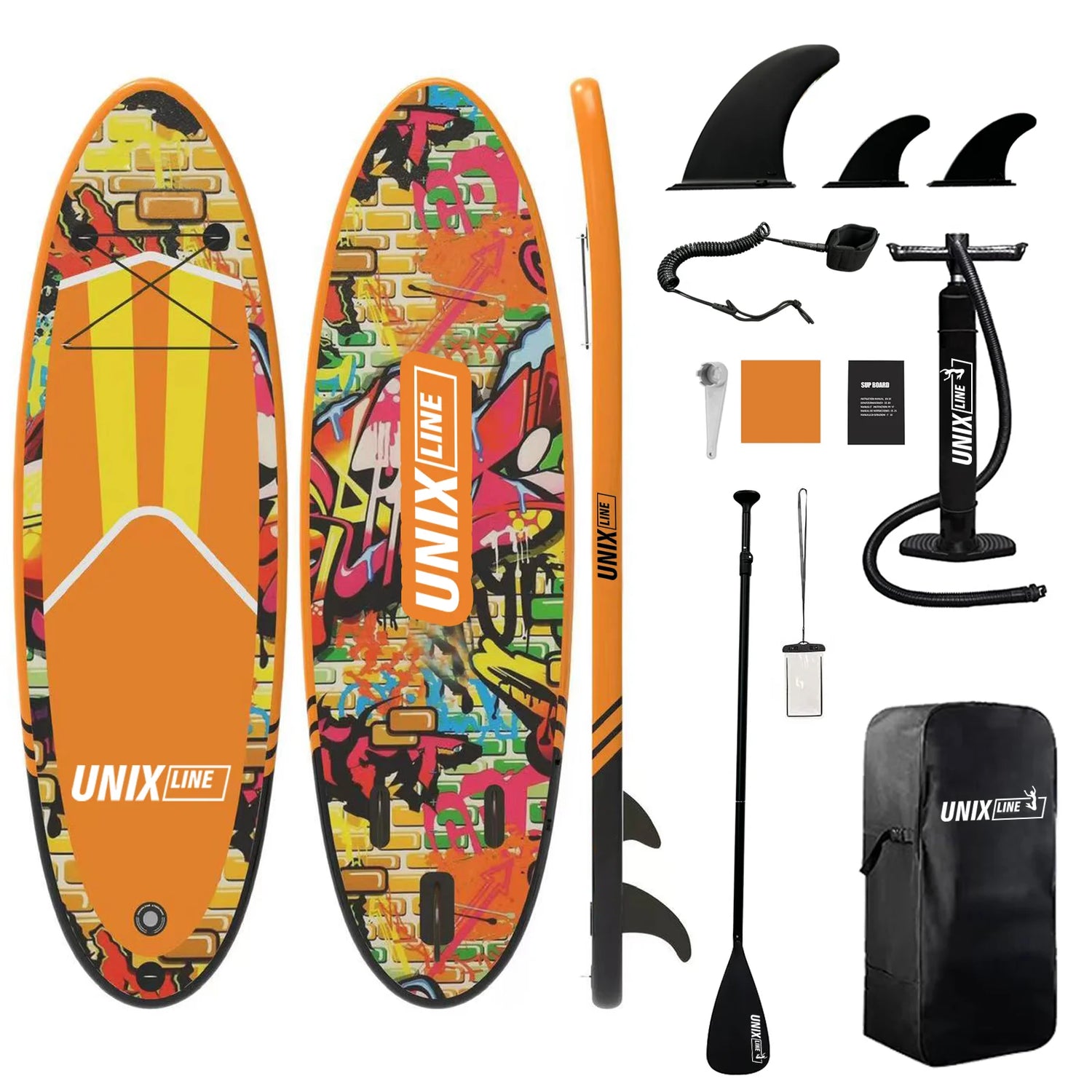 Stand-Up SUP Inflatable Paddle Board - PVC Brushed Material