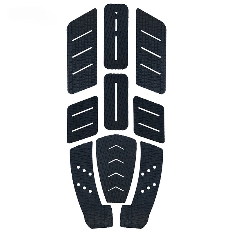 9pc/set Surf Traction Pad Surfboard Back Glue Footing Mat Paddleboard Foot Pad Premium Traction