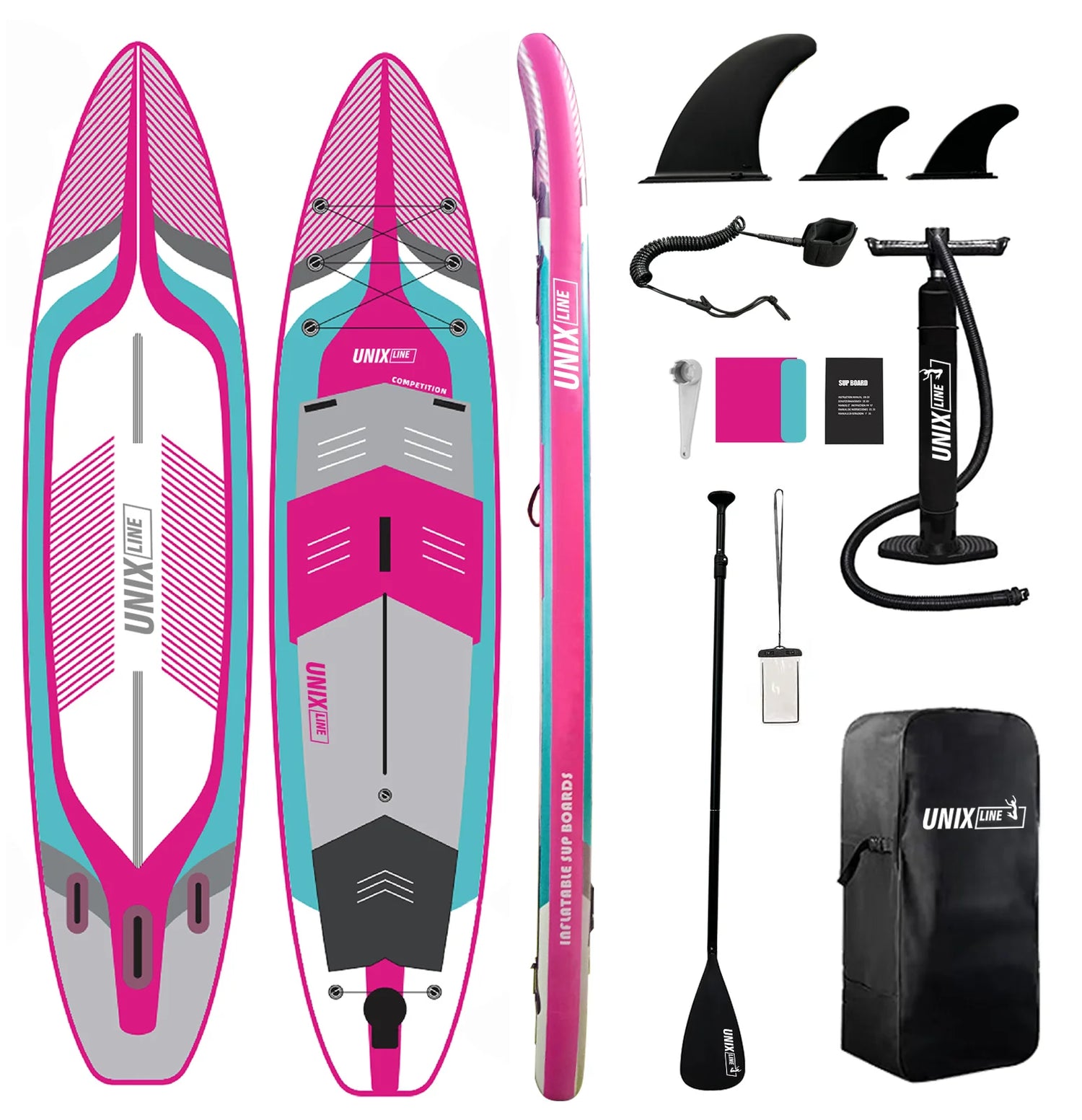 Stand-Up SUP Inflatable Paddle Board - PVC Brushed Material