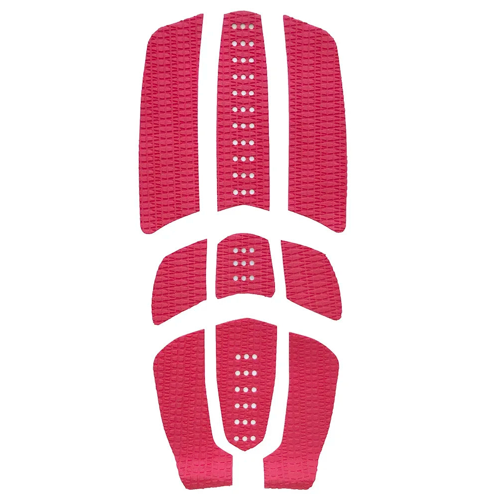 9pc/set Surf Traction Pad Surfboard Back Glue Footing Mat Paddleboard Foot Pad Premium Traction