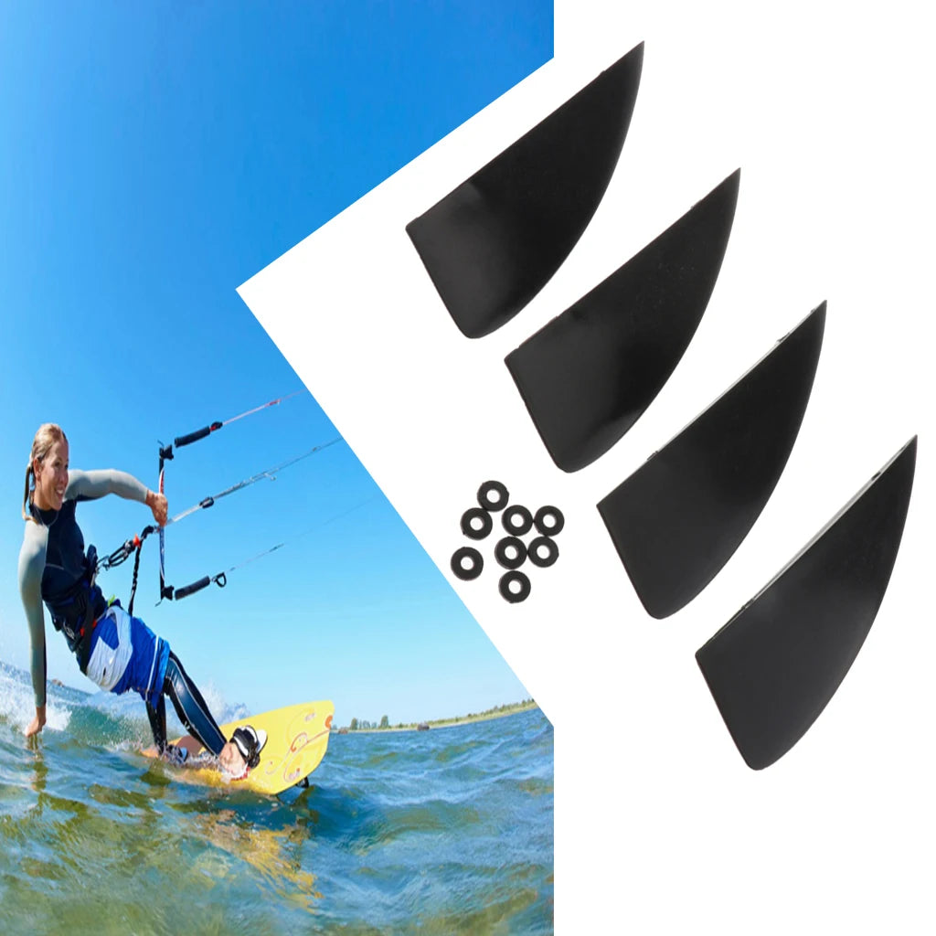 4Pcs/Set Fin for Kiteboarding Fin Kitesurfing Kite Board Fly Surf Gear Fly Kite Surfing Board F