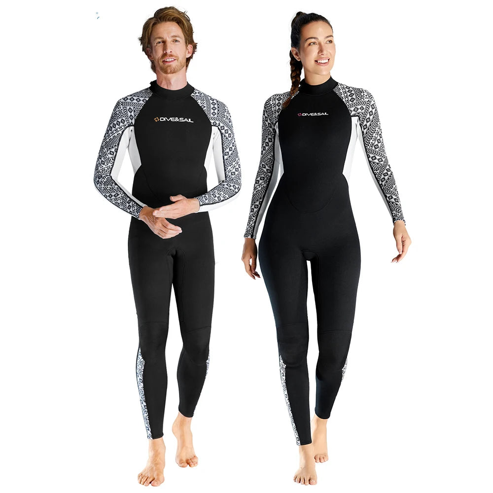 2/3MM Neoprene Wetsuit Full Body Women Men Diving Suit Scuba Snorkeling Surfing Water Sport Kee