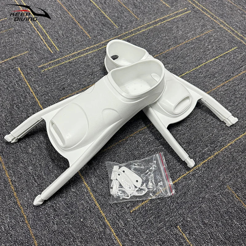 1 Pair Longblade Freediving Foot Pockets Swimming Carbon Fiber Fins Frog Shoes Spearfishing Equ