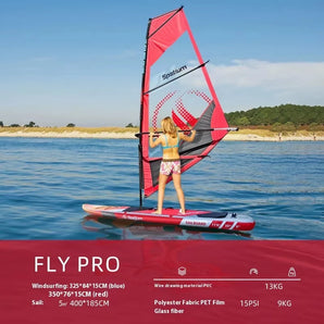 Water Surfing 2-in-1 Windsurf Sail With Sup Board Windsurfing For Smooth Sailing And Paddleboar
