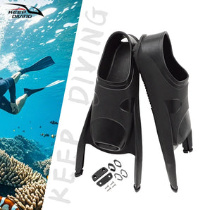 1 Pair Longblade Freediving Foot Pockets Swimming Carbon Fiber Fins Frog Shoes Spearfishing Equ
