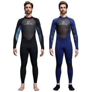 Newest 3mm Neoprene Wetsuit Men's and Women's Long Sleeved Full Body Diving Suit Thickened Warm