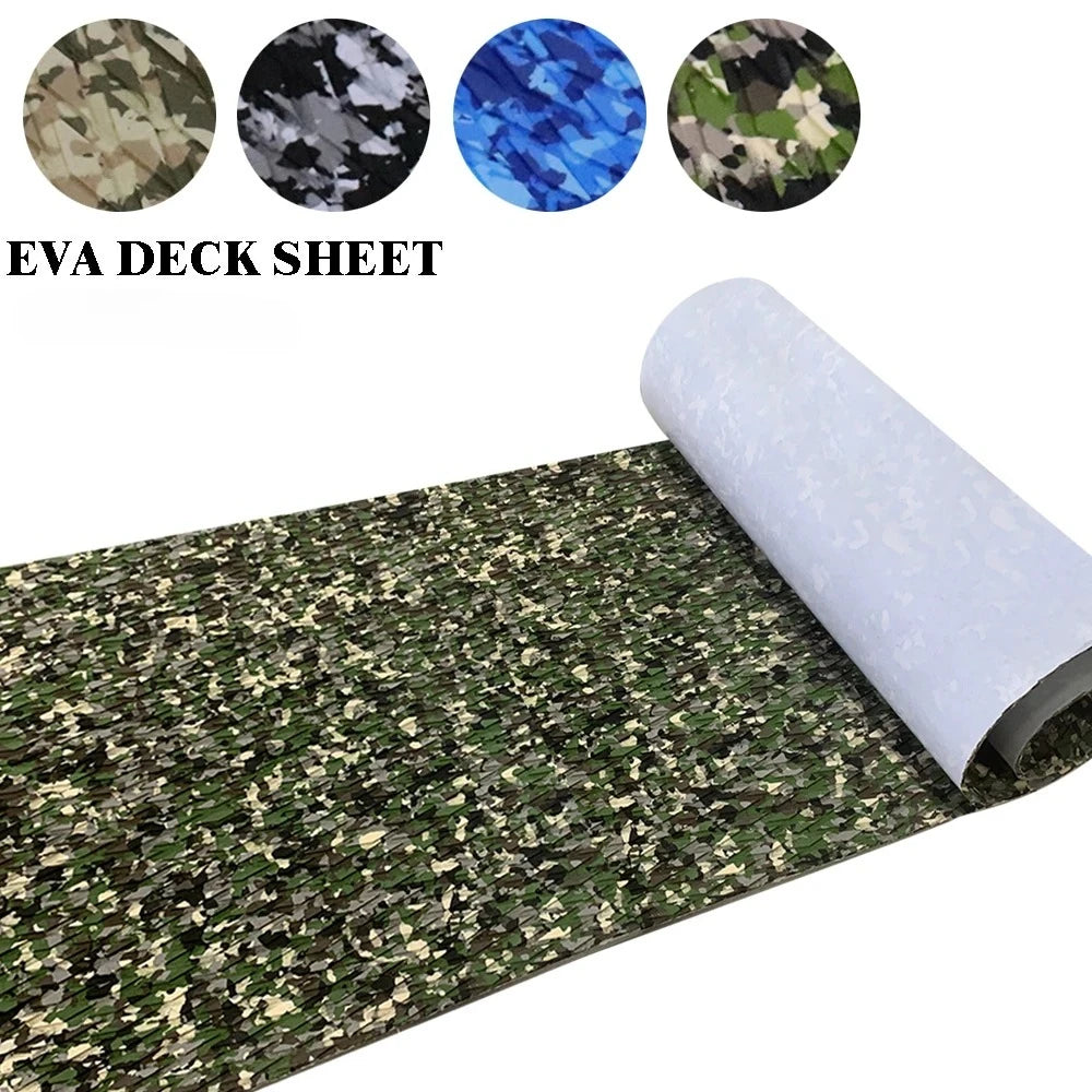 2400*450mm Camouflage Diamond Surfboard Traction Pad Self-adhesive EVA Foam Non-Slip Grip Mat f